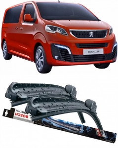 Peugeot Traveller Set 2 stergatoare parbriz Bosch Bosch Aerotwin 65 cm/47.5 cm compatibile cu Peugeot Traveller Bus (V_) din 2016 (65 cm / 47.5 cm) accesorii pentru autoturismul tau - masina v124632