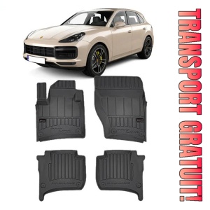 Porsche Cayenne III, Suv, Din 11.2017 - Prezent , Set Covorase Auto Tip Tavita Premium 3D, din cauciuc