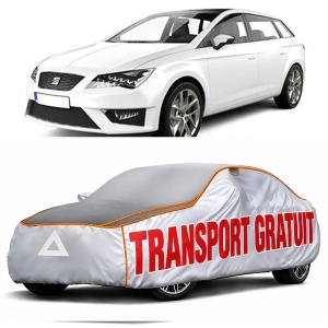 Prelata Antigrindina pentru auto Seat Leon (2012-2019) - husa protectie antigrindina si intemperii meteo severe - anti-grindina vijelii furtuni pentru auto