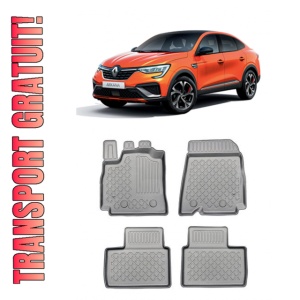 Renault Arkana Din 03.2021 - Prezent, Suv , Set Covorase Auto Tip Tavita Premium 3D, din cauciuc