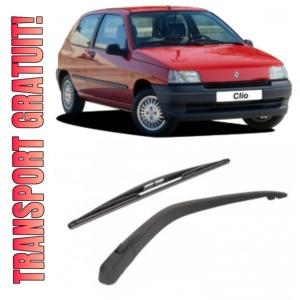 Renault Clio I Brat stergator pentru luneta spate cu lamela 420 mm, compatibil cu Renault Clio I Hatchback fabricat intre 1994-1998, calitate extra