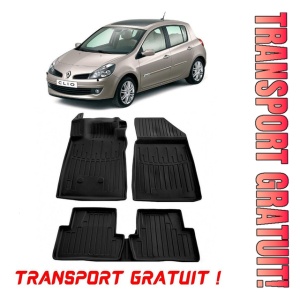 Renault Clio III (2005-2012) Set covorase auto cauciuc G.Modern Line 3D transport gratuit