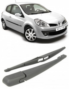 Renault Clio III Brat stergator pentru luneta spate cu lamela 305 mm, compatibil cu Renault Clio III Hatchback fabricat intre 2006-2014, calitate extra accesorii pentru autoturismul tau - masina v92019
