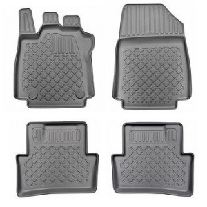 Renault Clio IV, Hatchback, Din 10.2012 pana 08.2019 , Set 5 Covorase Auto Tip Tavita Premium 3D, din cauciuc accesorii pentru autoturismul tau - masina v148273