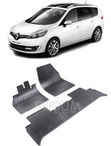 Renault Grand Scenic III, Van, fabricat din 04.2009 - 11.2016, set covorase auto dedicate, din cauciuc 100% Premium accesorii pentru autoturismul tau - masina v158711