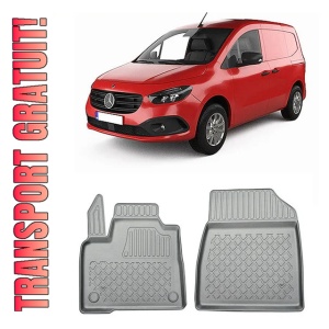 Renault Kangoo III Van Din 06.2021 - Prezent, Van , Set Covorase Auto Tip Tavita Premium 3D, din cauciuc
