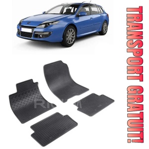 Renault Laguna III, Combi, fabricat din 07.2007 - 04.2016, set covorase auto dedicate, din cauciuc 100% Premium