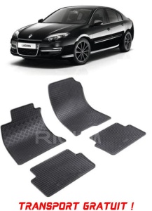 Renault Laguna III, Hatchback, fabricat din 07.2007 - 12.2015, set covorase auto dedicate, din cauciuc 100% Premium - Transport Gratuit accesorii pentru autoturismul tau - masina v38119