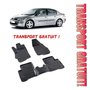 Renault Megane 2 2002-2009 Set 4 covorase auto din cauciuc tip tavita premium line 3D - Transport Gratuit!
