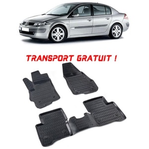 Renault Megane 2 2002-2009 Set 4 covorase auto din cauciuc tip tavita premium line 3D - Transport Gratuit! accesorii pentru autoturismul tau - masina v48401