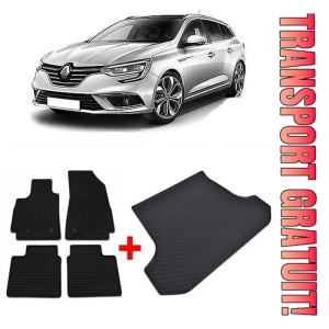Renault Megane IV Combi din 09.2016 - Prezent, Set Covorase + tavita portbagaj auto Portbagaj Superior *4