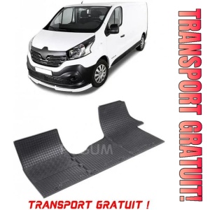 Renault Trafic III, Van, fabricat din 09.2014 - Prezent, Rand 2, set covorase auto dedicate, din cauciuc 100% Premium - Transport Gratuit