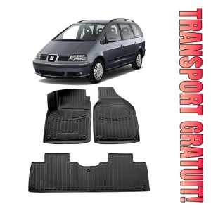 Seat Alhambra I (7M) (1996-2010) Set Covorase Auto Cauciuc Umbrella Modern Line