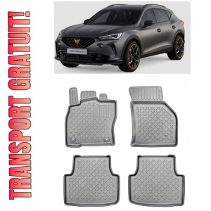 Seat Formentor, Suv, Din 09.2020 - Prezent , Set Covorase Auto Tip Tavita Premium 3D, din cauciuc