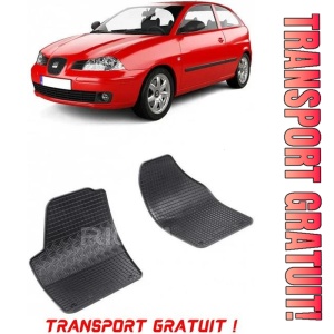 Seat Ibiza fabricat din 03.2002 - 2008 (Fata), set covorase auto dedicate, din cauciuc 100% Premium - Transport Gratuit