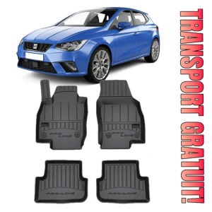 Seat Ibiza V, Hatchback, Din 06.2017 - Prezent, 6F/Kj1 , Set Covorase Auto Tip Tavita Premium 3D, din cauciuc