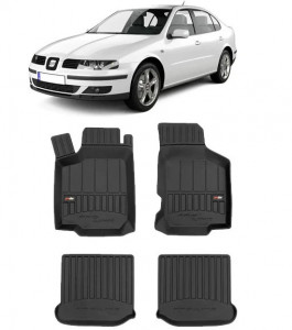 Seat Leon 1M, Hatchback, Din 1999 - 2005 , Set Covorase Auto Tip Tavita Premium 3D, din cauciuc accesorii pentru autoturismul tau - masina v170090