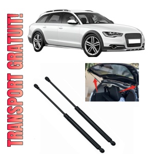 Set 2 amortizoare portbagaj haion AUDI A4 Allroad B8 (8KH) din 2009-2016, 2 bucati, MAGNUM TECHNOLOGY, 4 stickere auto AUDI