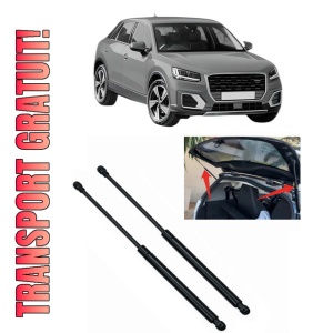 Set 2 amortizoare portbagaj haion AUDI Q2 (GAB, GAG) din 2016-2021, 2 bucati, KROSNO, 4 stickere auto AUDI