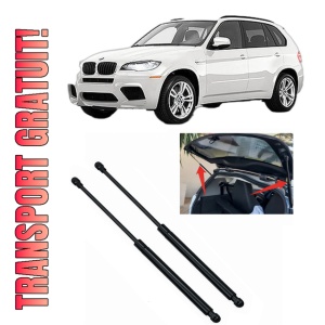 Set 2 amortizoare portbagaj haion BMW Seria X5 (E70) din 2006-2013, 2 bucati, KROSNO, 4 stickere auto BMW Seria