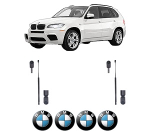 Set 2 amortizoare portbagaj haion BMW Seria X5 (E70) din 2006-2013, 2 bucati, KROSNO, 4 stickere auto BMW Seria v19