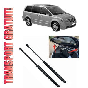 Set 2 amortizoare portbagaj haion CHRYSLER TOWN & COUNTRY din 2008-2016, 2 bucati, KROSNO, 4 stickere auto CHRYSLER