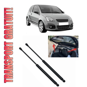 Set 2 amortizoare portbagaj haion CITROEN C2 (JM_) din 2003-2012, 2 bucati, KROSNO, 4 stickere auto CITROEN