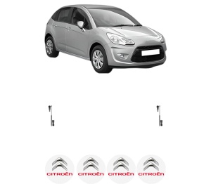 Set 2 amortizoare portbagaj haion CITROEN C3 II (SC_) din 2009-2016, 2 bucati, KROSNO, 4 stickere auto CITROEN v1944