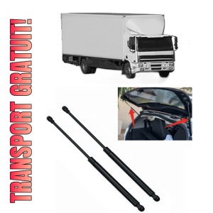 Set 2 amortizoare portbagaj haion DAF CF 75 din 2001-2013, 2 bucati, MAGNUM TECHNOLOGY, 4 stickere auto DAF