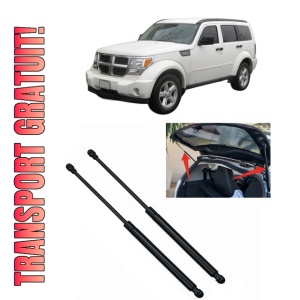 Set 2 amortizoare portbagaj haion DODGE NITRO din 2006-2012, 2 bucati, KROSNO, 4 stickere auto DODGE