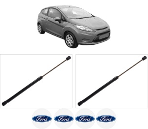Set 2 amortizoare portbagaj haion FORD FIESTA VI (CB1, CCN) din 2008-2018, 2 bucati, KROSNO, 4 stickere auto FORD v4159