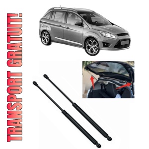 Set 2 amortizoare portbagaj haion FORD GRAND C-MAX (DXA/CB7, DXA/CEU) din 2010-2019, 2 bucati, KROSNO, 4 stickere auto FORD