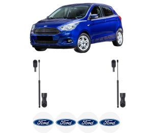 Set 2 amortizoare portbagaj haion FORD KA+ III (UK, FK) din 2016-2018, 2 bucati, KROSNO, 4 stickere auto FORD v499