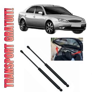 Set 2 amortizoare portbagaj haion FORD MONDEO III Saloon (B4Y) din 2000-2007, 2 bucati, KROSNO, 4 stickere auto FORD