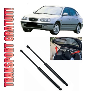 Set 2 amortizoare portbagaj haion HYUNDAI ELANTRA III (XD) din 2000-2006, 2 bucati, MAGNUM TECHNOLOGY, 4 stickere auto HYUNDAI