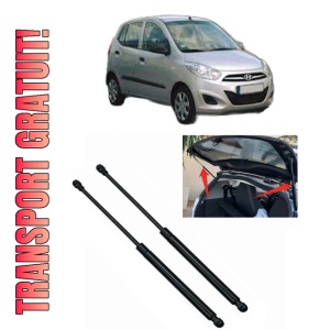 Set 2 amortizoare portbagaj haion HYUNDAI i10 I (PA) din 2007-2018, 2 bucati, MAGNUM TECHNOLOGY, 4 stickere auto HYUNDAI