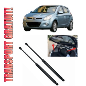 Set 2 amortizoare portbagaj haion HYUNDAI i20 I (PB, PBT) din 2008-2015, 2 bucati, MAGNUM TECHNOLOGY, 4 stickere auto HYUNDAI