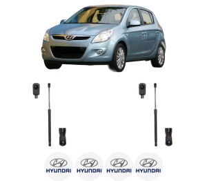 Set 2 amortizoare portbagaj haion HYUNDAI i20 I (PB, PBT) din 2008-2015, 2 bucati, MAGNUM TECHNOLOGY, 4 stickere auto HYUNDAI v6319