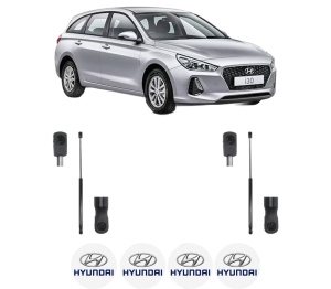 Set 2 amortizoare portbagaj haion HYUNDAI i30 Kombi Van (PDE) din 2017-2020, 2 bucati, MAGNUM TECHNOLOGY, 4 stickere auto HYUNDAI v4704
