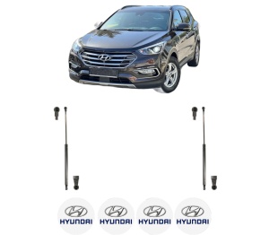 Set 2 amortizoare portbagaj haion HYUNDAI SANTA FÉ III (DM, DMA) din 2012-2018, 2 bucati, KROSNO, 4 stickere auto HYUNDAI v1884