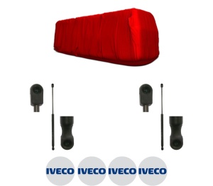 Set 2 amortizoare portbagaj haion IVECO EUROFIRE II din 2000-2007, 2 bucati, KROSNO, 4 stickere auto IVECO v1699