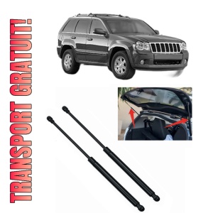 Set 2 amortizoare portbagaj haion JEEP GRAND CHEROKEE III (WH, WK) din 2004-2011, 2 bucati, MAGNUM TECHNOLOGY, 4 stickere auto JEEP