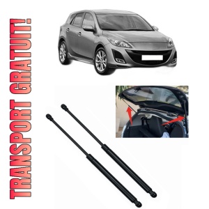 Set 2 amortizoare portbagaj haion MAZDA 3 (BL) din 2008-2014, 2 bucati, KROSNO, 4 stickere auto MAZDA