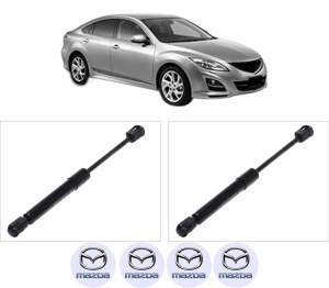 Set 2 amortizoare portbagaj haion MAZDA 6 Saloon (GH) din 2007-2013, 2 bucati, KROSNO, 4 stickere auto MAZDA v2484