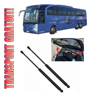 Set 2 amortizoare portbagaj haion MERCEDES-BENZ TRAVEGO (O 580) din 1998-2012, 2 bucati, KROSNO, 4 stickere auto MERCEDES-BENZ