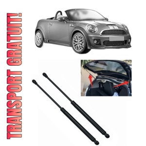 Set 2 amortizoare portbagaj haion MINI Roadster (R59) din 2011-2015, 2 bucati, KROSNO, 4 stickere auto MINI