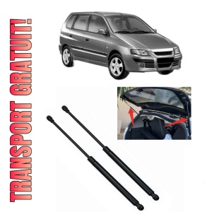 Set 2 amortizoare portbagaj haion MITSUBISHI SPACE STAR MPV (DG_A) din 1998-2004, 2 bucati, KROSNO, 4 stickere auto MITSUBISHI