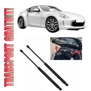 Set 2 amortizoare portbagaj haion NISSAN 370Z Coupe (Z34) din 2009-2013, 2 bucati, KROSNO, 4 stickere auto NISSAN