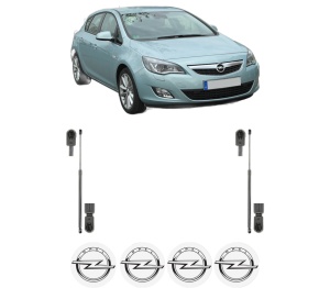 Set 2 amortizoare portbagaj haion OPEL ASTRA J (P10) din 2009-2015, 2 bucati, KROSNO, 4 stickere auto OPEL v1459