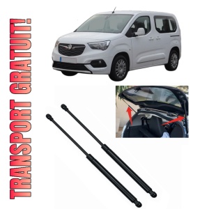 Set 2 amortizoare portbagaj haion OPEL COMBO E Tour / Life (K9) din 2018-2023, 2 bucati, KROSNO, 4 stickere auto OPEL